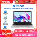 2024 Ninkear N14 Air Laptop 14.1inch FHD IPS Intel Celeron J4125 8G DD4 256GB SSD Office Learning