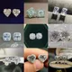 58 Styles Trendy Lab Diamond Stud Earring 925 Sterling silver Party Wedding Earrings for Women Men