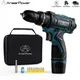 12V Lithium Battery Screwdriver Charging Hand Drill 3 Functions Cordless Impact Drill Waterproof