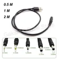 USB A Male Plug to DC 2.5 3.5 1.35 4.0 1.7 5.5 2.1 5.5 2.5mm Power Supply Plug Jack Type A Extension
