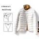 Womens Winter Coat 2022 Solid Lightweight Down Jacket Women Button Short Round Neck V-neck Casual