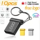 10PCS Mini USB 2.0 Stick 4G 8GB Creative Pen Drive 16G 32G High-Speed USB Flash Drive 3.0 64GB Free