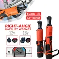 12V/18V Impact Wrench Cordless Rechargeable Electric Wrench 3/8 Inch Right Angle Ratchet Wrenches