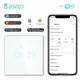 BSEED 1/2/3Gang Wifi Touch Switch 1/2/3Way Smart Light Switches Glass Panel Tuya Google Smart Life