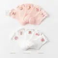 Korean Pink White Princess Ruffle Socks Kawaii Cartoon Middle Tube Loose Socks Newborn Infant