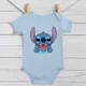 Baumwolle Neugeborenen Baby Junge Mädchen Romper Nette Disney Lilo & Stich Kurzarm Overall Infant