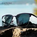 CAPONI Männer Sonnenbrille photo chrom polarisiert im Freien fahren hochwertige reine Titan