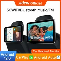Jiuyin Auto Bildschirme Rücksitz Monitor Kopfstütze TV-Bildschirm Android Auto Carplay Wifi