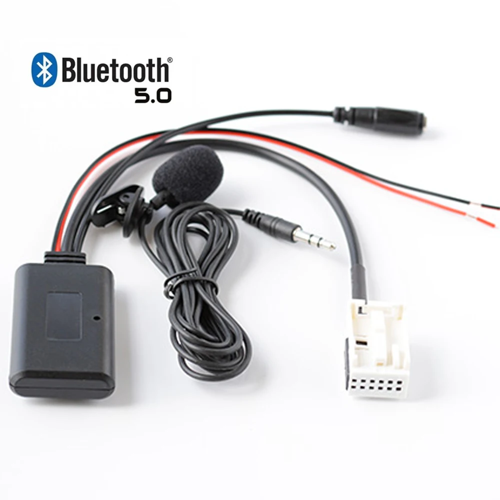 Auto Bluetooth Wireless Adapter Stereo AUX IN Musik Für VW Golf MK5 MK6 POLO Passat RCD110 RCD210 RCD310 RCD510 RNS510 Image
