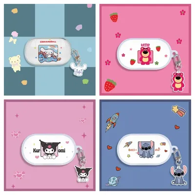 Niedliche Cartoon-Anime-Kopfhörerhüllen für Samsung Galaxy Buds Buds + Buds Plus, kabellose Image