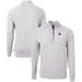 Men's Cutter & Buck Heather Gray Boise State Broncos Big Tall Adapt Eco Knit Quarter-Zip Pullover Top
