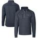 Men's Cutter & Buck Navy UTSA Roadrunners Big Tall Mainsail Sweater-Knit Half-Zip Pullover Jacket