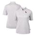 Women's Cutter & Buck Gray Ole Miss Rebels DryTec Virtue Eco Pique Stripe Recycled Polo