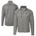 Men's Cutter & Buck Gray UTSA Roadrunners Big Tall Mainsail Sweater-Knit Full-Zip Jacket