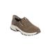 Women's The Slip-Ins™ Hillcrest Sunapee Trail Sneaker by Skechers in Dark Taupe Medium (Size 7 M)