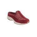 Wide Width Women's The Traveltime Slip On Mule by Easy Spirit in Red Corduroy (Size 11 W)