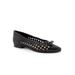 Women's Edith Flat by Trotters in Black (Size 7 M)