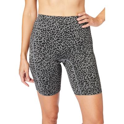 Plus Size Women's Seamless Boxer by Comfort Choice in Slate Animal (Size M)