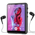 ZAQE 64GB MP3 Player with Bluetooth 5.3, 2.4 inch Full Touchscreen Portable Music Player HiFi Lossless Digital Audio Player with Speaker, FM Radio, E-Book, Support up to 128GB