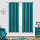 KOUFALL 63 Length Blackout Curtains for Bedroom 2 Panels Set Grommet Top Blackout Block Light Blocking Darkening Blackout-Curtains for Bedroom Teens Girls Living Room,52x63 in Long,P