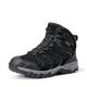 NORTIV 8 Men's Ankle High Waterproof Hiking Boots Backpacking Trekking Trails Shoes 160448_M All Black Suede Size 12 US/ 11 UK
