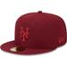 Men's New Era Cardinal York Mets Color Pack 59FIFTY Fitted Hat
