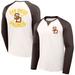 Men's Darius Rucker Collection by Fanatics White/Brown San Diego Padres Team Color Raglan T-Shirt