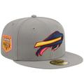 Men's New Era Gray Buffalo Bills Color Pack 59FIFTY Fitted Hat