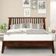 Acacia Kaylin 2 Piece Bedroom Set Solid Wood Platform Bed Frame w/ Headboard & Nightstand Wood in Brown | 39.6 H x 64.8 W x 83.3 D in | Wayfair