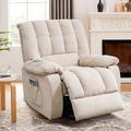 Latitude Run® Power Reclining Heated Massage Chair Velvet in Brown | 39 H x 33.5 W x 29.5 D in | Wayfair 43A4268C2D024960A6A587FC4F2603ED
