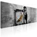 Williston Forge Brame Banksy Monkey w/ Frame On Canvas Print Canvas | 32 H x 79 W x 0.7 D in | Wayfair F165AE84DB9343CE9EB5E200349B32C6