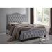 Red Barrel Studio® Toraino Upholstered Bed Frame Upholstered in Gray | 53.74 H x 57.01 W x 83.86 D in | Wayfair 9D341BDE4F7245A6B74E173D451A41F4