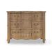 Rosalind Wheeler Abuaber 6 Drawer 44" W Solid Wood Double Dresser Wood in Brown | 38 H x 44 W x 21.5 D in | Wayfair