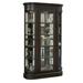 Curved End Display Curio Cabinet with Door in Espresso - Home Meridian P021703
