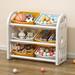 Kids Furniture Set Toy Storage Organizer with 9 Bins and Shelf