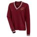 "Women's Antigua Burgundy Cleveland Cavaliers Parker V-Neck Pullover Sweatshirt"