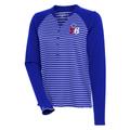 "Women's Antigua Royal Philadelphia 76ers Maverick Long Sleeve Henley T-Shirt"