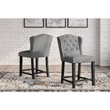 Signature Design by Ashley Jeanette Upholstered Counter Height Bar Stool (Set of 2) - 22"W x 25"D x 42"H