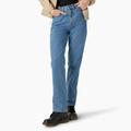 Dickies Women's Houston Regular Fit Jeans - Chambray Light Blue Size 26 (FPR36)