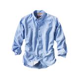 Orvis Men's Tech Chambray Long Sleeve Work Shirt, Medium Blue SKU - 653440