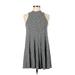 Hollister Casual Dress - A-Line: Gray Tweed Dresses - Women's Size Medium
