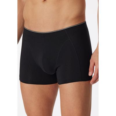 Boxer SCHIESSER "95/5", Herren, Gr. 10, schwarz (000, schwarz), Single Jersey, Obermaterial: 95% Baumwolle, 5% Elasthan, unifarben, eng, Unterhosen, mit angenehm weichem, innen liegenden Komfortbund Image