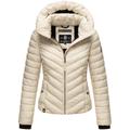 Steppjacke MARIKOO "Kagomee" Gr. S (36), weiß (pebble white) Damen Jacken Steppjacken