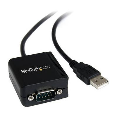 StarTech USB Male to RS232 Male Adapter Cable with COM Retention (6') ICUSB2321F