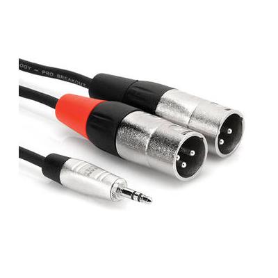 Hosa Technology Pro Stereo Breakout Cable - 3.5mm Stereo Mini to Dual 3-Pin XLR Male (6') HMX-006Y