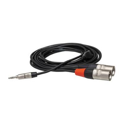 Hosa Technology Pro Stereo Breakout Cable - 3.5mm Stereo Mini to Dual 3-Pin XLR Male (6') HMX-006Y