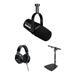 Shure MV7 Podcast Microphone Kit with Mic Stand and Headphones (Black) MV7-K