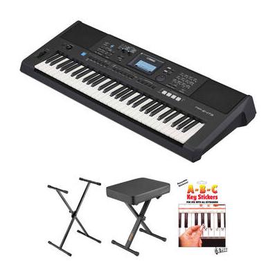 Yamaha PSR-E473 61-Key Touch-Sensitive Portable Keyboard Value Kit with Stand and PSRE473