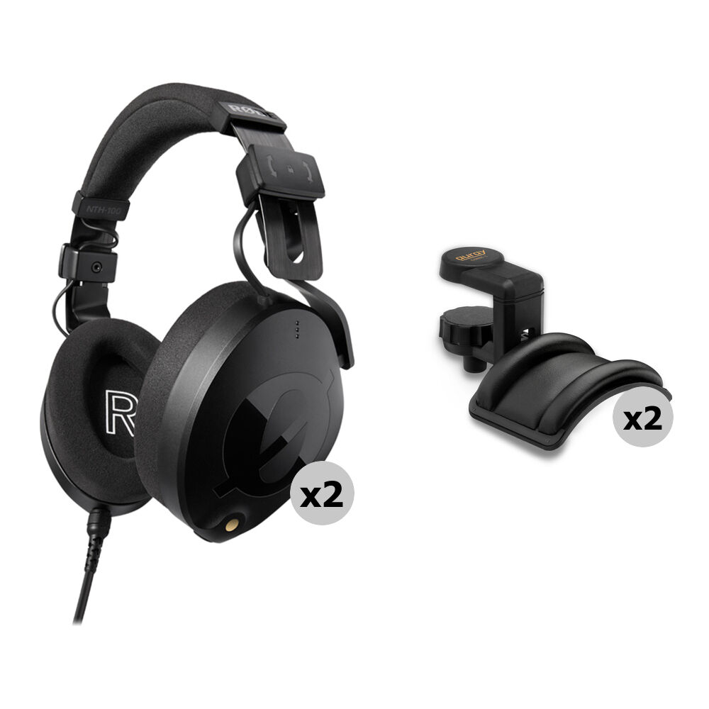 RODE NTH-100 Professional Closed-Back Over-Ear Headphones Kit with Headphones Ho NTH-100