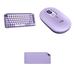 Logitech Wireless POP Keys & Silent Mouse + Studio Desk Mat Bundle (Cosmos) 920-011233